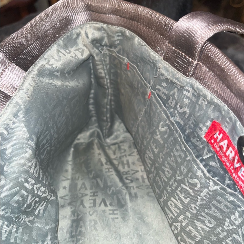 Harvey’s Seatbelt Bag Medium Sized Chocolate Woven Tote - Picture 6 of 15